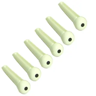 Soundsation 2084 Bridge Pin ABS White/Black dot