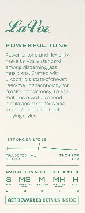 D'Addario Woodwinds RLC05MH Flis La Voz Baritone-sax 5-p MH 