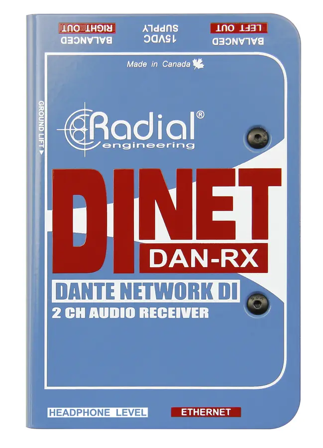 Radial DiNET DAN-RX Dante receiver 