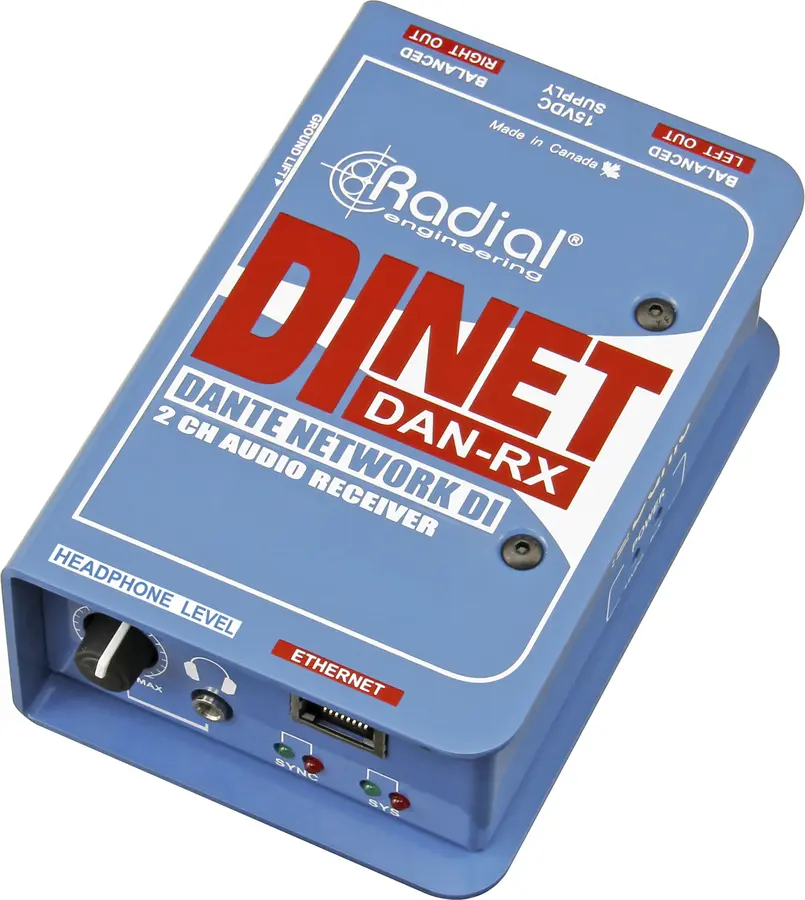 Radial DiNET DAN-RX Dante receiver 