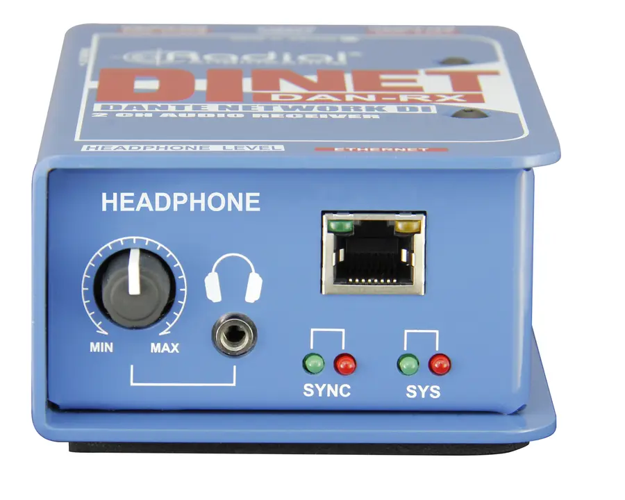 Radial DiNET DAN-RX Dante receiver 