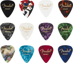 Fender 351 Shape Celluloid Medley Heavy (12)
