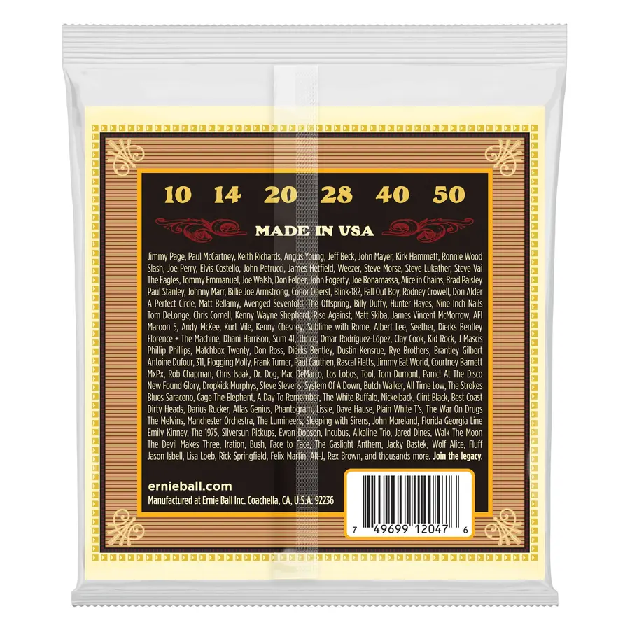 Ernie Ball EB-2047 Earthwood Silk&Steel (010-050) Extra Soft 