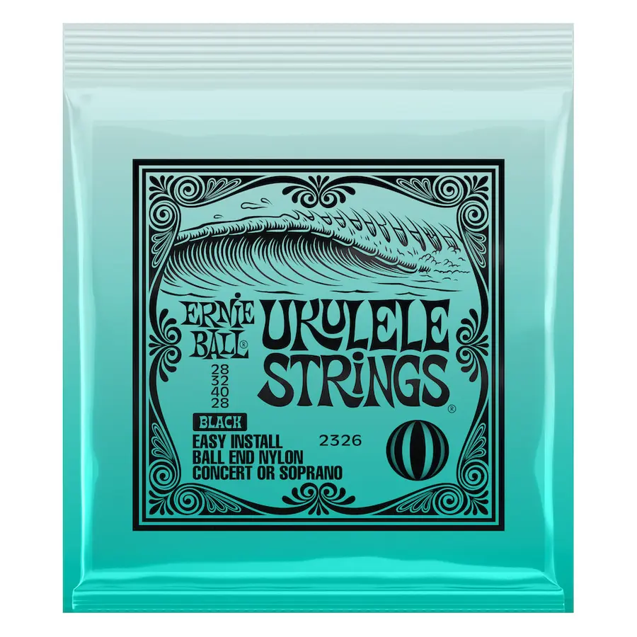 Ernie Ball EB-2326 Ukulele Sopran/Concert Black 