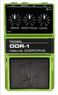 Nobels ODR-1BC Natural Overdrive Pedal with bass cut switch