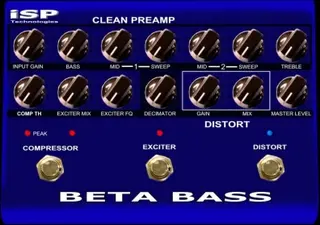 ISP Beta Bass Preamp pedal