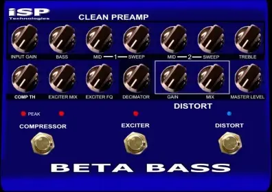 ISP Beta Bass Preamp pedal