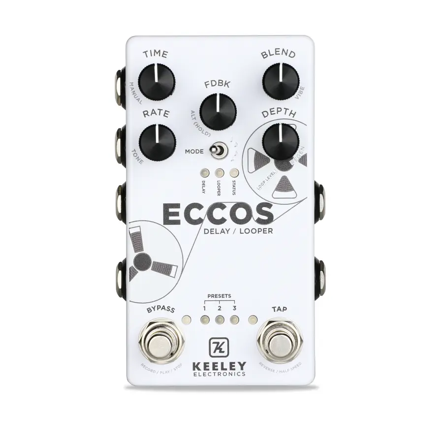 Keeley Eccos Neo Vintage Tape Delay & Looper pedal 