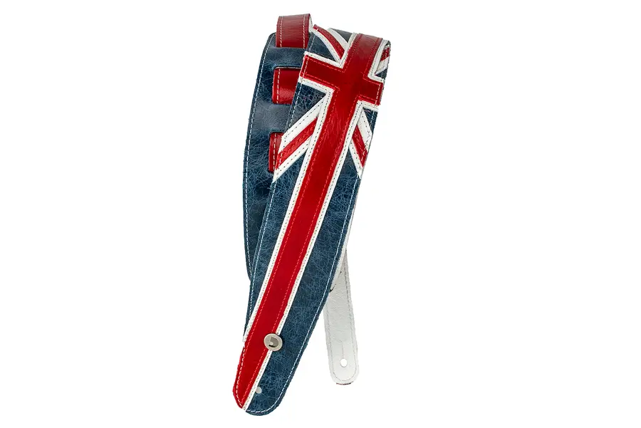 D'addario 25PRL03 Gitarreim i lær 64 mm Union Jack 