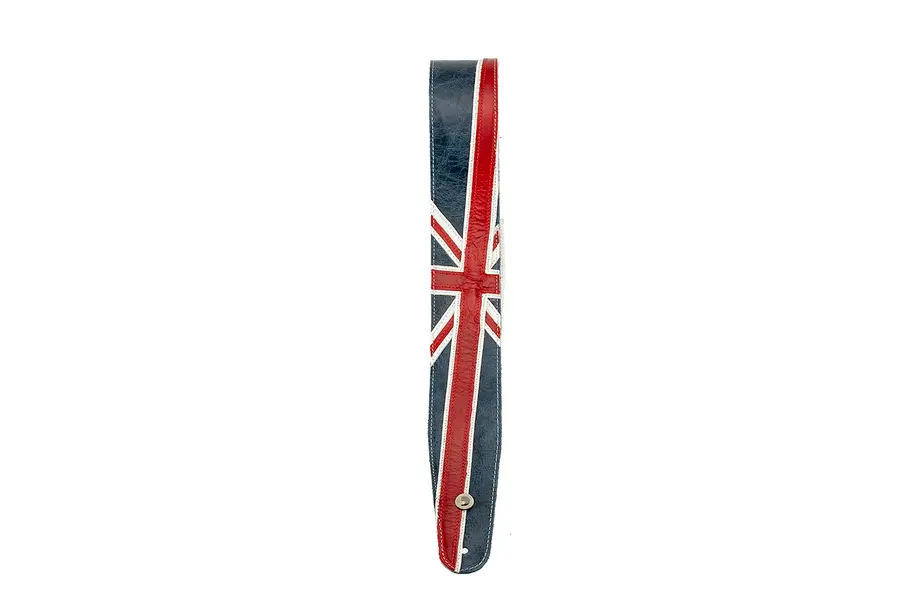 D'addario 25PRL03 Gitarreim i lær 64 mm Union Jack 