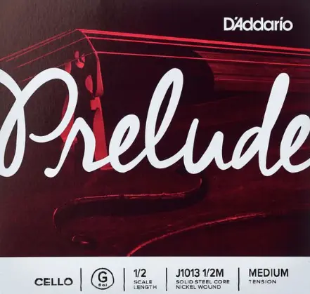 D'addario J1013 1/2M Prelude Cello G 1/2 /Medium Tension 