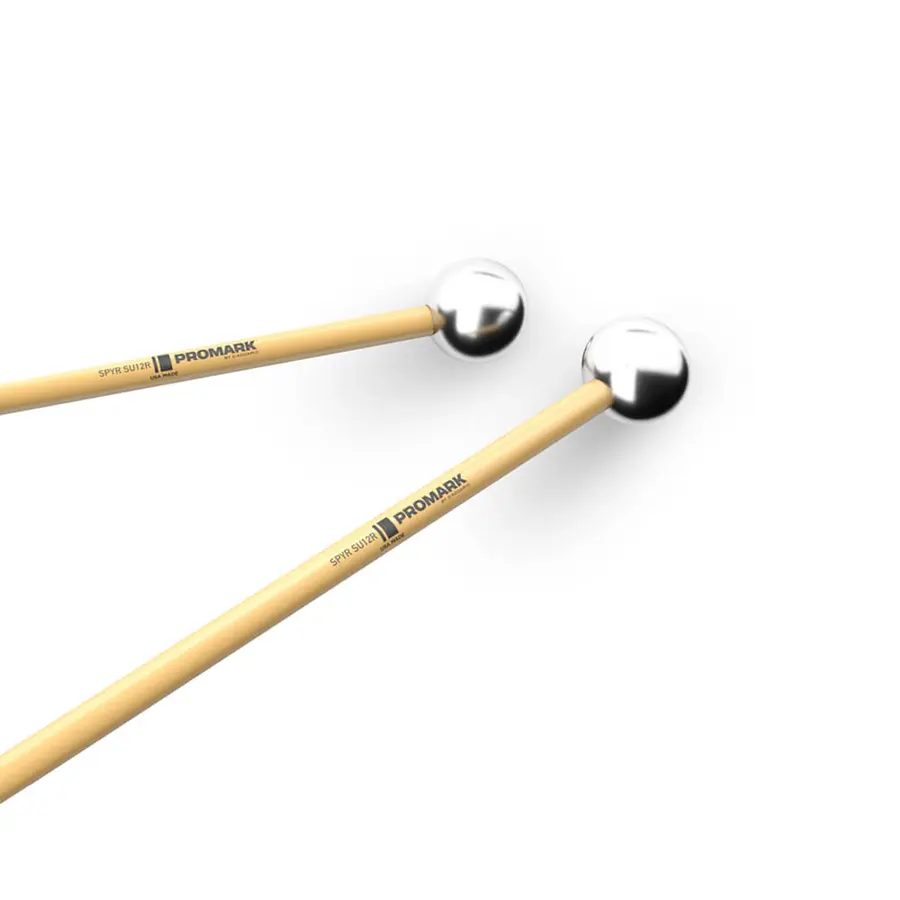 Promark SU12R SPYR Mallet Bells Medium Aluminium, Rattan 