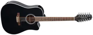 Takamine GD38CE-12 Dreadnought Black