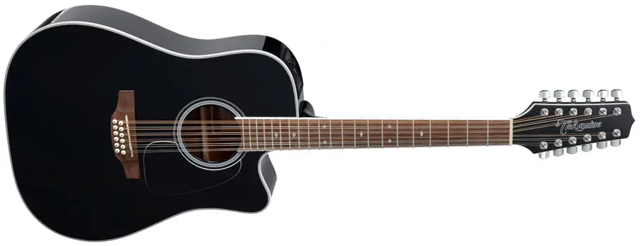 Takamine GD38CE-12 Dreadnought Black 
