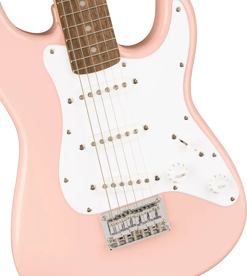 Squier Mini Stratocaster Shell Pink, Laurel Fingerboard 