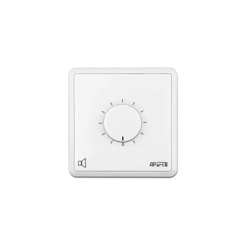 Apart Volumkontroll 100 volt 40W Euro, Hvit, m/24V rele 