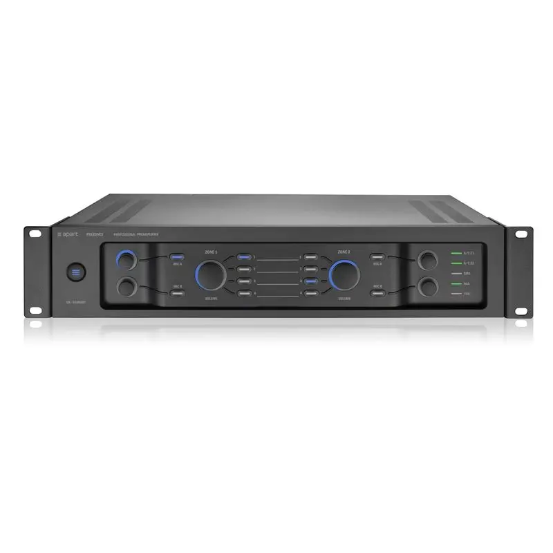Apart Stereo Pre-Amp,LAN & 232, 4ST lineIP, 2Mic/lineIP, 2U 19", sort 