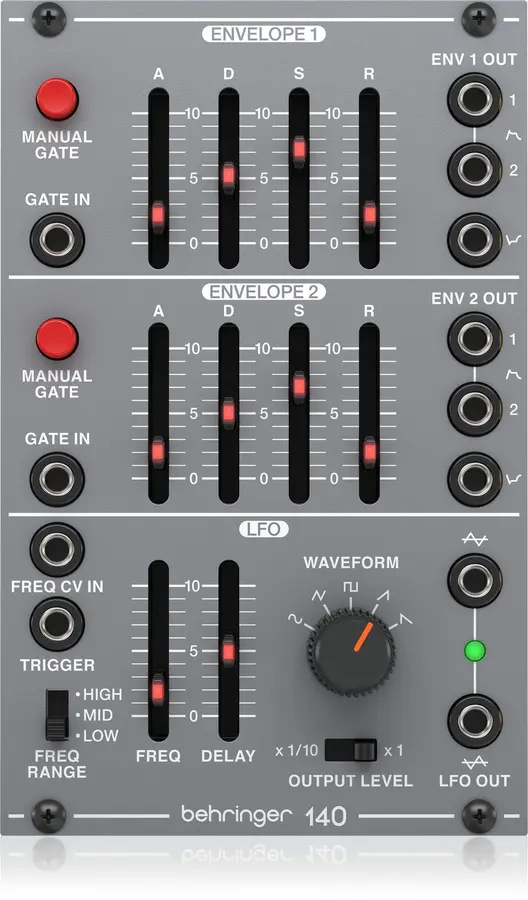 Behringer 140 DUAL ENVELOPE/LFO 100 Series 