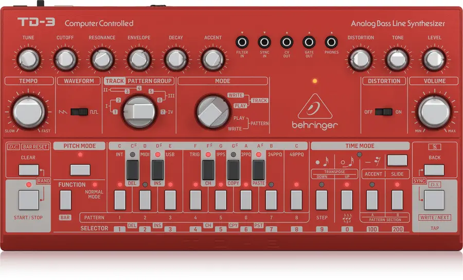 Behringer TD-3-RD Analog Bass Line Synthesizer 