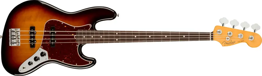 Fender Am Pro II Jazz Bass 3-Color Sunburst, Rosewood Fingerboard 