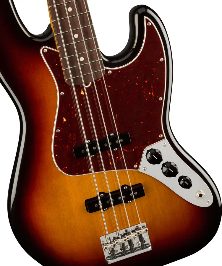 Fender Am Pro II Jazz Bass 3-Color Sunburst, Rosewood Fingerboard 