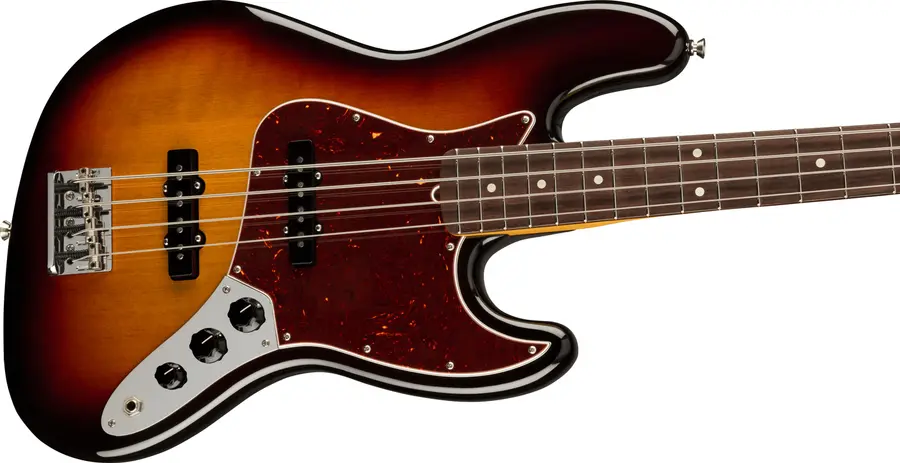 Fender Am Pro II Jazz Bass 3-Color Sunburst, Rosewood Fingerboard 