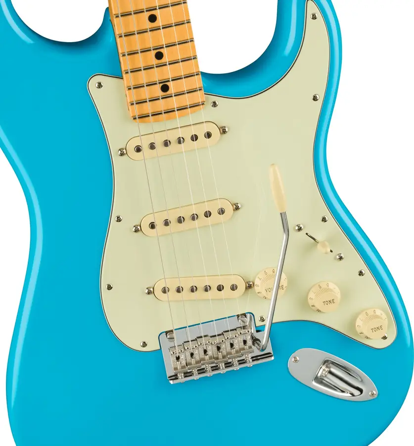 Fender Am Pro II Stratocaster Miami Blue, Maple Fingerboard 