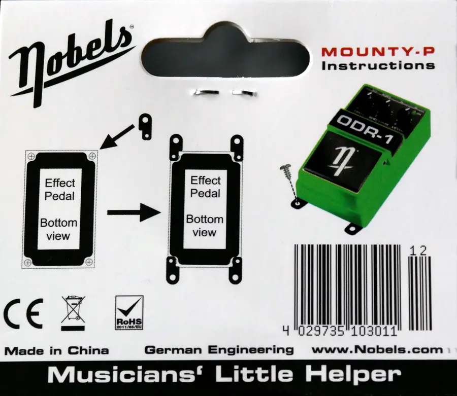 Nobels Mounty-P Set Pedal mounting plate kit 