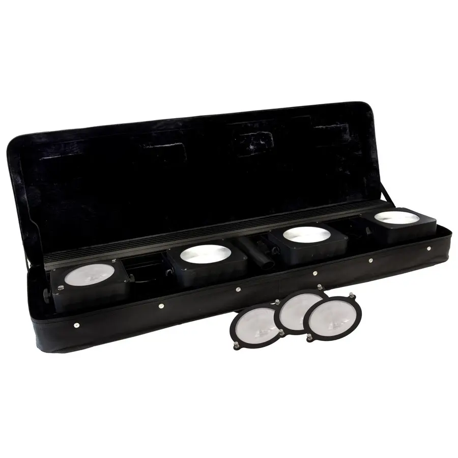 JB SYSTEMS COB-4 Bar 4x36W lyspakke RGBW Inkludert IR fjernkontroll og bag 