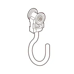 TOSO Supertrac trinse, swing med krok 3 kg pr trinse