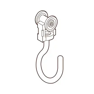 TOSO Supertrac trinse, swing med krok 3 kg pr trinse