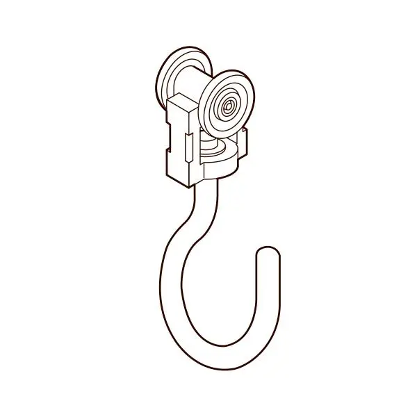 TOSO Supertrac trinse, swing med krok 3 kg pr trinse 