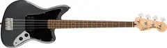 Squier Affinity Series Jaguar Bass H Charcoal Frost Metallic, Black PG Laurel