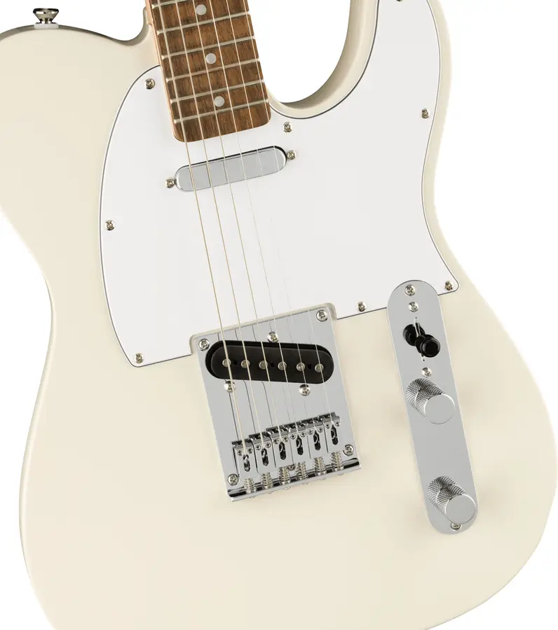 Squier Affinity Series Telecaster Olympic White, White PG, Laurel Fb 