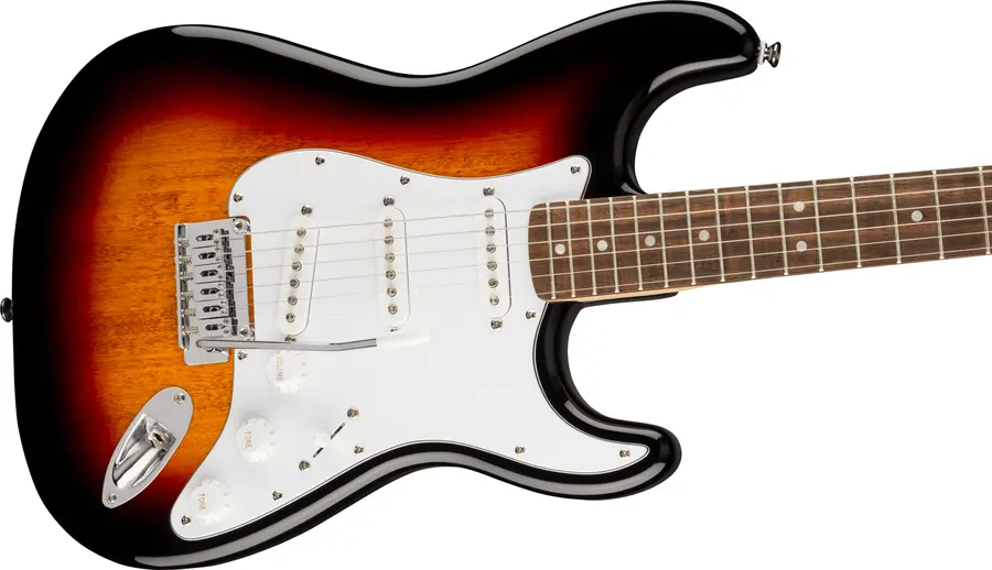 Squier Affinity Series Stratocaster 3-Color Sunburst, White PG, Laurel FB 