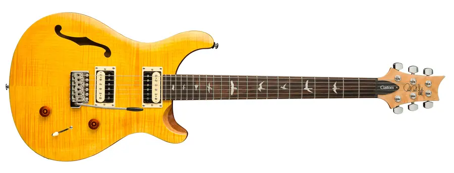 PRS SE Custom 22 Semi-hollow Santana Yellow 