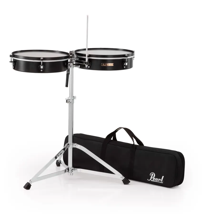 Pearl Travel Timbales 14" & 15" with stand 