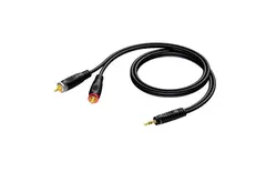 Procab CLA711/1.5 minijack-2x Rca 1.5m Jack 3.5mm Han stereo-2x RCA 1.5m