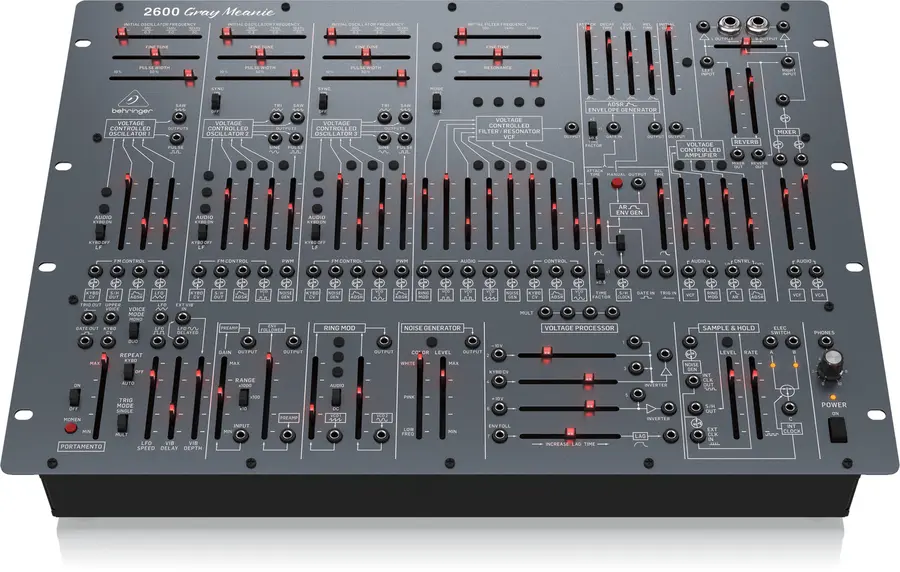 Behringer 2600 Gray Meanie analog synthesizer 