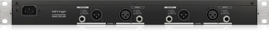 Behringer Ultragain Series MIC2200 V2 mikrofon/linje forforsterker med rør 