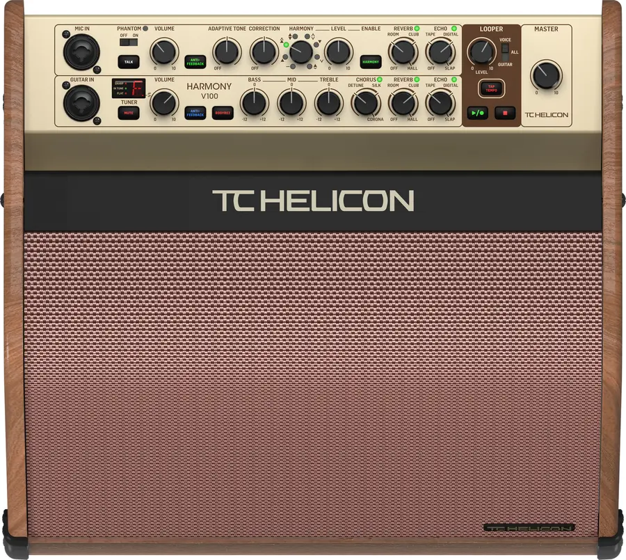 TC-Helicon HARMONY V100 100 Watt 2-kanalers ak gitarforsterker 