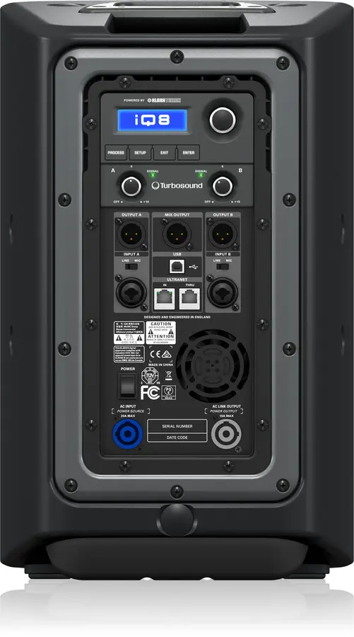 Turbosound iQ8 2500 Watt 2-veis 8" aktiv høyttaler 