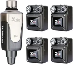 Xvive U4R4 In-ear monitorsystem mono, 4 mottakere (uten øreplugger)