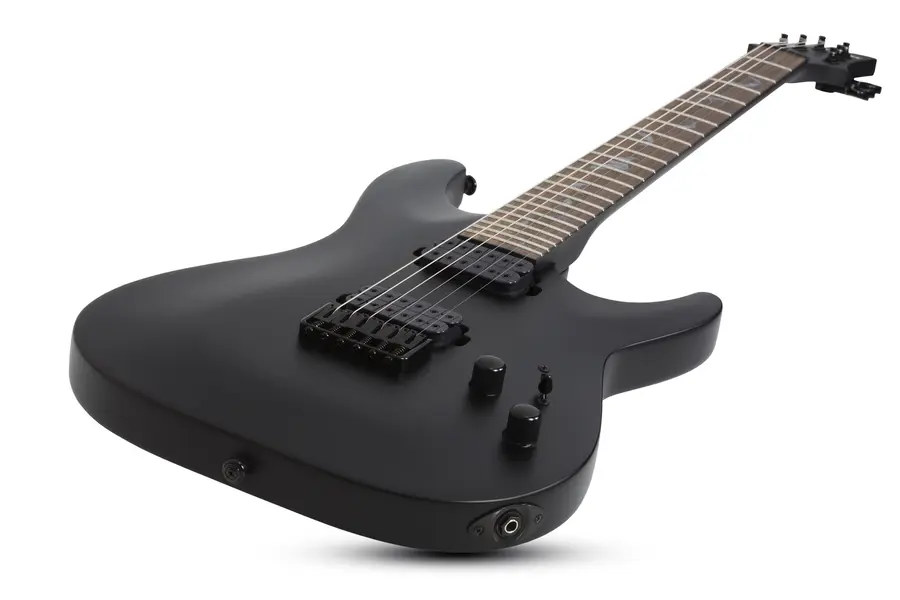 Schecter Damien-6 Satin Black (SBK) Satin Black 