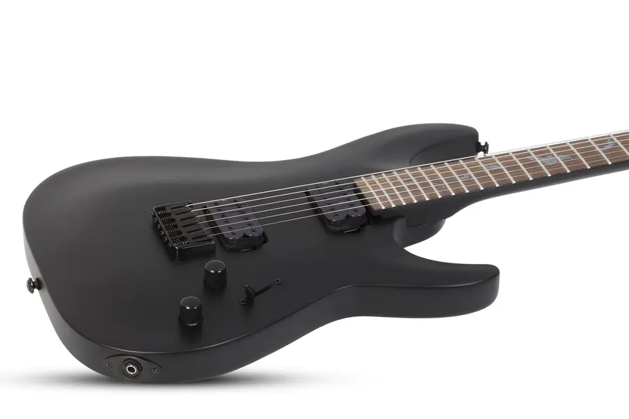 Schecter Damien-6 Satin Black (SBK) Satin Black 