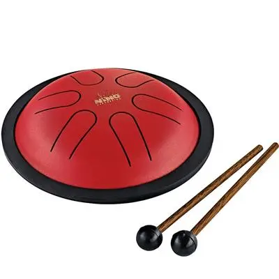 Nino Percussion NINO980R Steel Tongue Drum, Red 