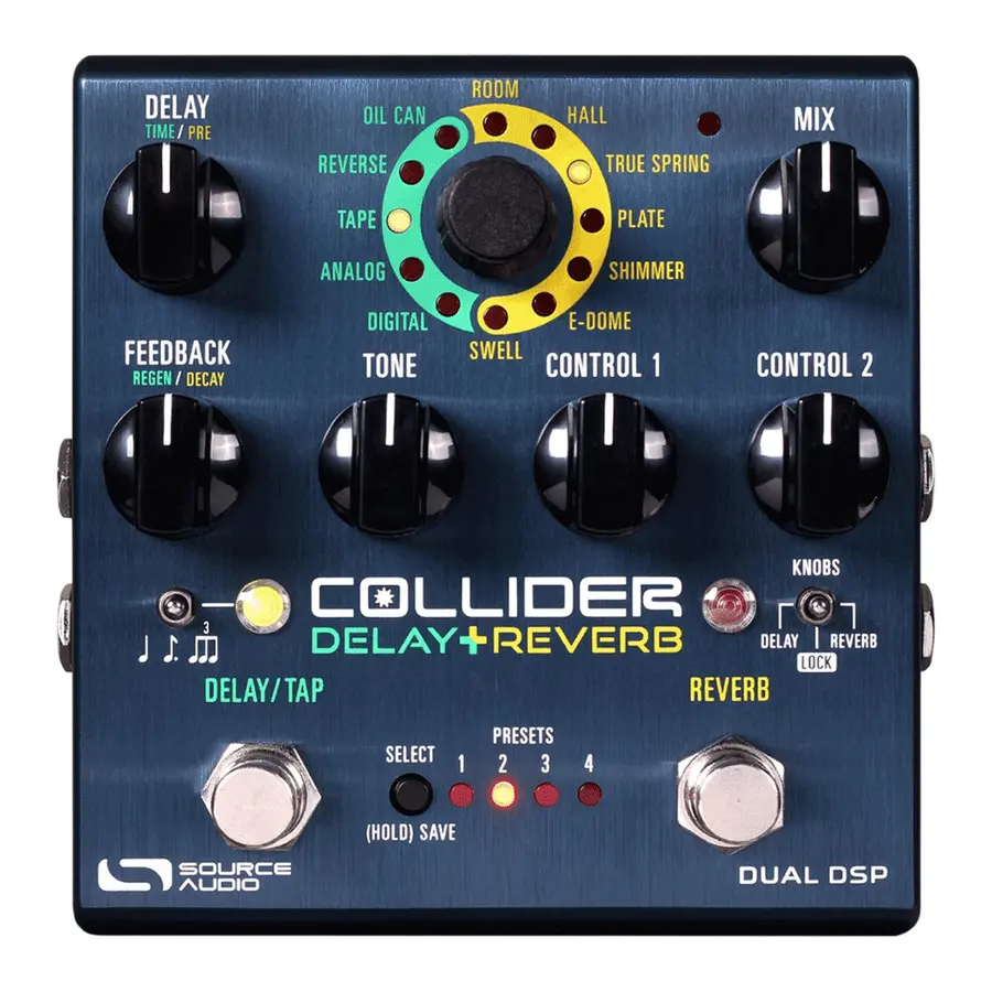 Source Audio Collider Stereo Delay+Reverb 