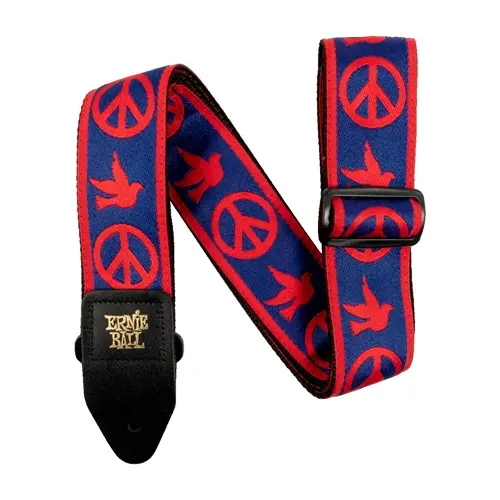 Ernie Ball EB-4698 Peace Love Dove Red&Blue gitarreim 