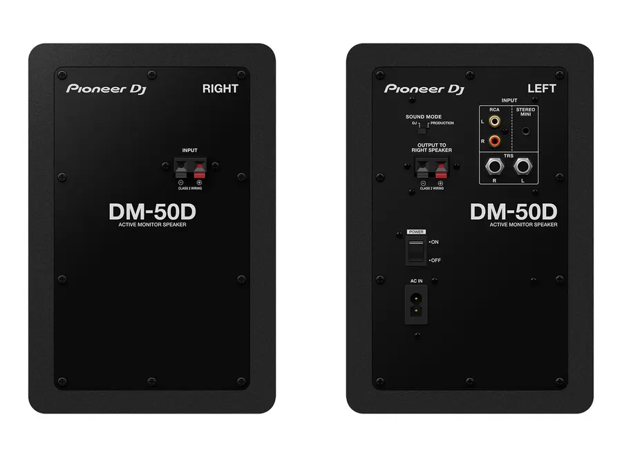 Pioneer DM-50D aktiv monitor sort(par) 