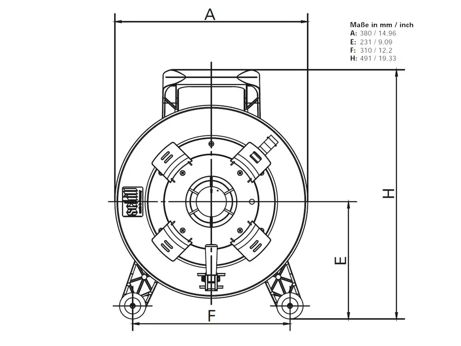 Schill kabeltrommel GT 380.RM 